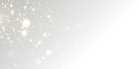 Magical sparkle dust particles for festive holiday banner PNG