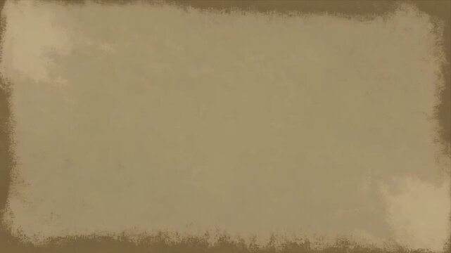Aged parchment paper texture vintage sepia background loop.