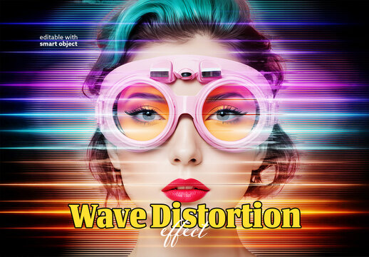 Wave Distortion Photo Effect
