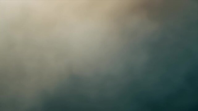 Ethereal Teal Smoke And Fog Swirls Slowly.