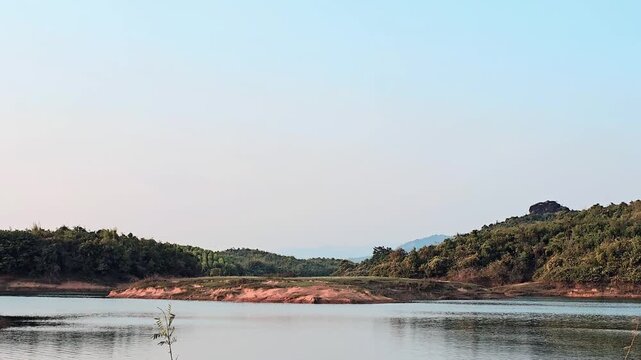 A beautiful lake in the middle of the forest