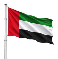 Obraz premium PNG United Arab Emirates flag waving