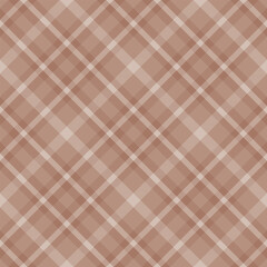 Plaid seamless pattern. Check line. Repeating tartan checks design. Repeated scotch stripe flannel. Scotland diagonal prints. Gingham twill lattice. Repeat checkered strips weave. Vector illustration