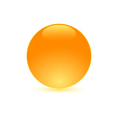 Realistic drop of oil, serum, or cream with shadow.