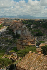 panoramic view of the city of Rome