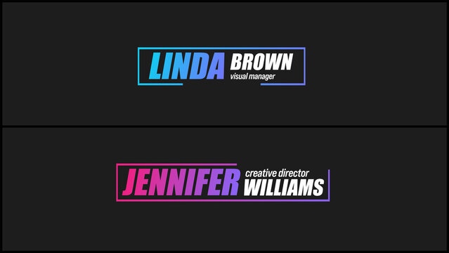 Dynamic Bold Frame Title Opener