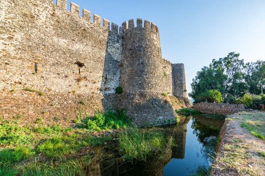 The Mamure Castle view in Anamur Town of Turkey