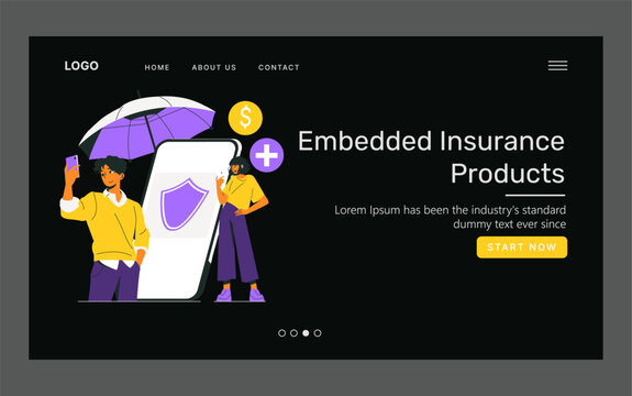 Illustration of Embedded Insurance Product Concept