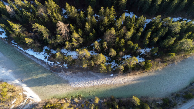 UNESCO World Natural Heritage Wilderness Area D&uuml;rrenstein-Lassingtal on the border between Styria and Lower Austria.The Lassingbach is a right tributary of the Salza river in the Ybbstal Alps in Austr