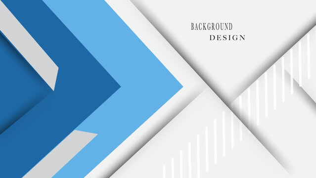 Abstract blue and white geometric background