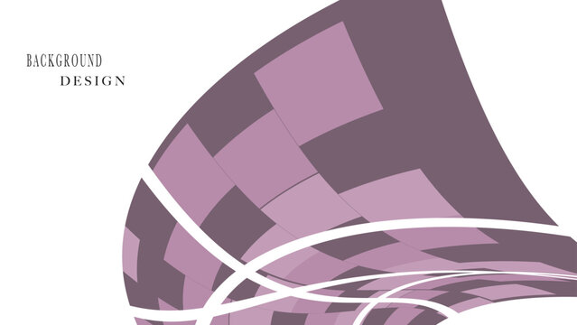Purple mosaic background design with geometric elements