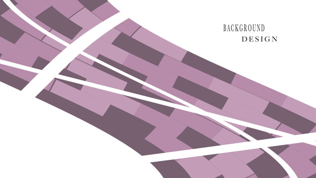 Purple mosaic background design with geometric elements