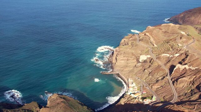 Der Playa de Alojera auf La Gomera von oben gesehen