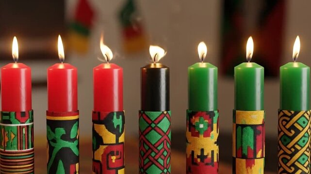 Kwanzaa Candles - A Celebration of African Heritage and Culture.