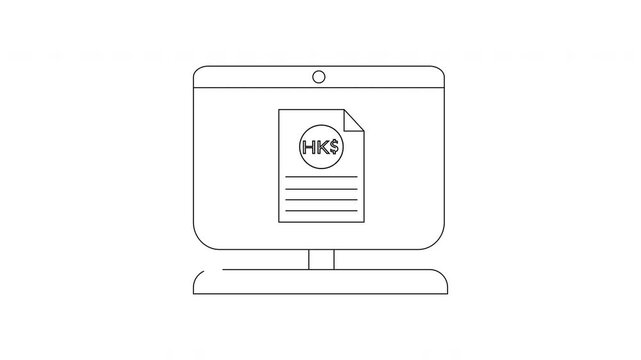 PKT File on Computer Screen - Digital Document Icon.