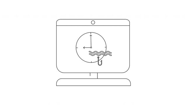 Time and Tide Wait for No Man Computer Illustration.