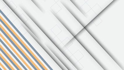 Obraz premium White banner background with diagonal lines