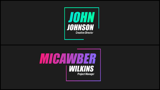 Dynamic Corner Frame Title Opener