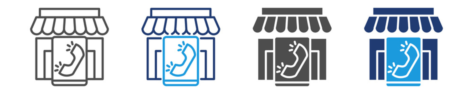 e-procurement icon sety multiple style