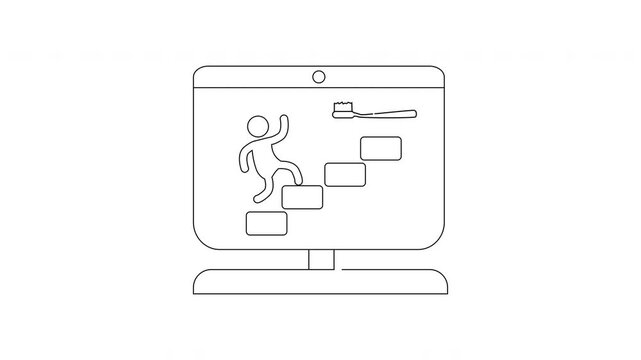 Career Progression on Screen - Outlined Steps to Success.
