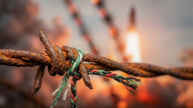 Tensions Tangled in Rusty Barbed Wire