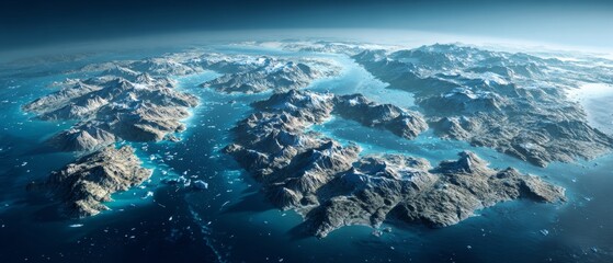 Geopolitical chess game: strategies in greenland's arctic region. Glamour photo. Us-denmark conflict: greenland's key role in arctic geopolitics. Creative concept. Color background.