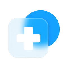 Obraz premium PNG Healthcare symbol with modern design.