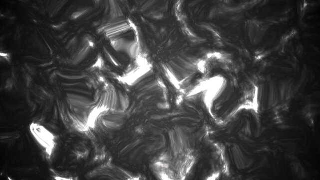 Abstract black and white swirling luminous shapes, perfect for backgrounds, prints, and digital art projects needing dynamic patterns and textures.