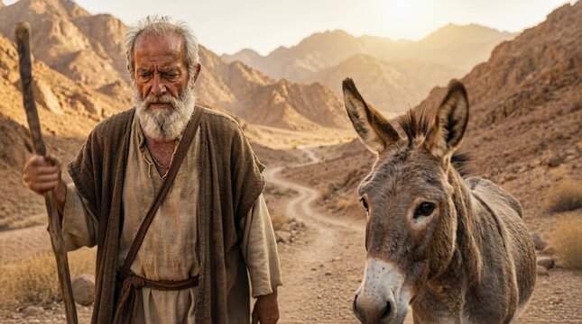 Balaam, King Balak, and the Talking Donkey, Angel Blocking the Prophet&rsquo;s Path