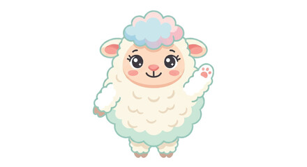 Obraz premium Eid al-Adha sheep illustration