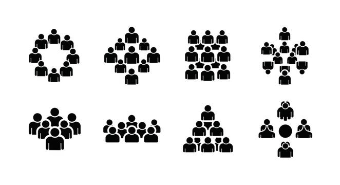 Diverse Crowd Formations - A Visual Representation of Group Dynamics.