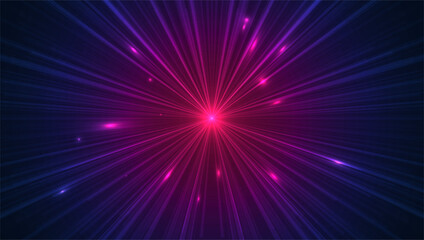 Glowing lights effects, abstract magic Illustration. Graphic concept for your design © majcot