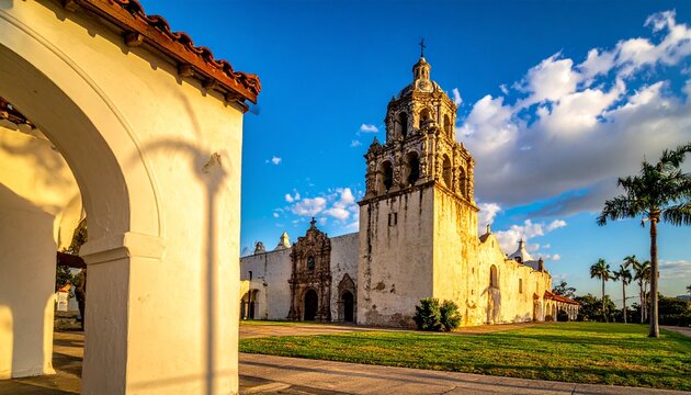 Spanish Mission with Bell Tower