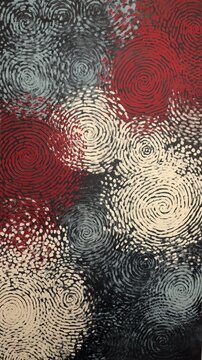 Abstract fingerprints in diverse tones create a circular pattern, symbolizing the connection between individuality and community.