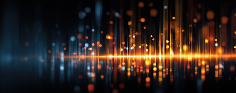 Digital background perfect for tech processes, neural networks, artificial intelligence, data transfer and encryption, digital archives, sound and graphic presentations, science, education, etc.