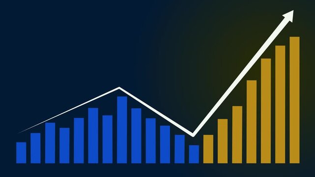 Business growth has been show.4k video