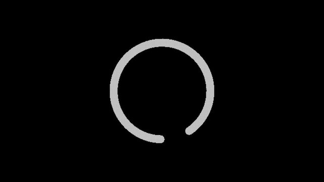Powerful lightning bolt inside a circular on a black background circular black background
