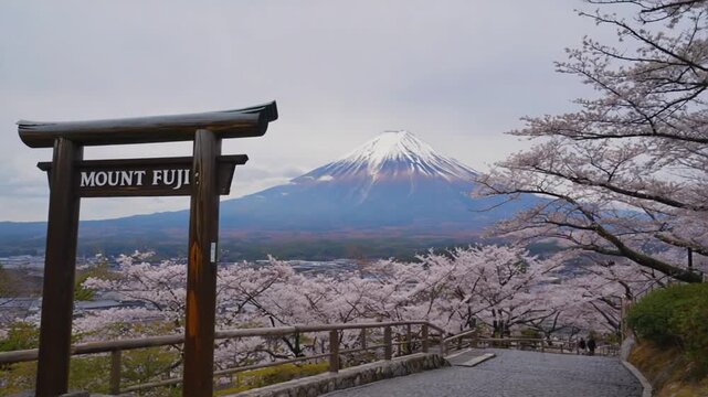 Sign of "Mount Fuji".