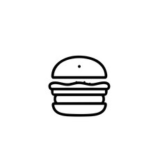 Fototapeta premium Fast food icon set, burger sandwich taco pizza hotdog coffee drink minimal food icons collection for restaurant menu and food delivery apps
