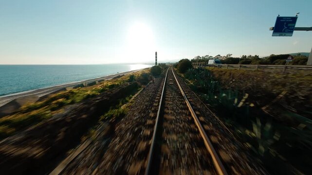  Along the rails at full speed