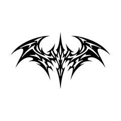 Naklejka premium PNG Abstract tribal bat design.