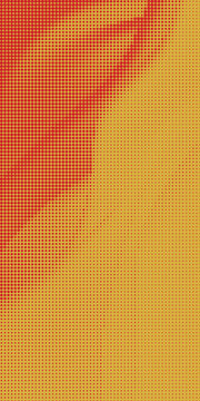 Halftone pattern with orange and yellow gradient background texture

