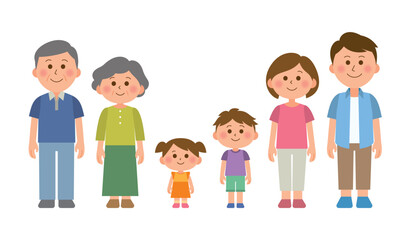 3世代の家族のイメージ