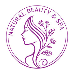 Elegant logo for a natural beauty and spa service