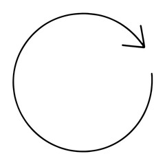 PNG Simple arrow circular rotation