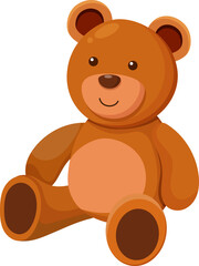 Obraz premium Teddy bear with red bow