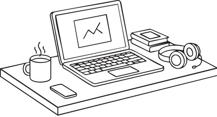 Fototapeta premium computer mouse and notebook