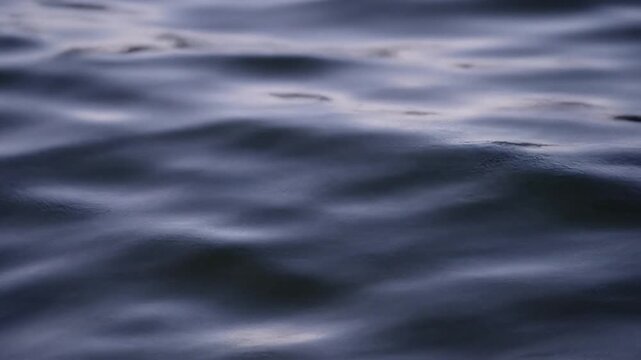 Dark blue ocean water surface waves.