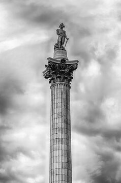 Nelson's Column in Trafalgar Square, London, England, UK