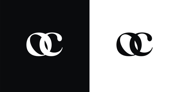 Elegant OC letter monogram logo vector